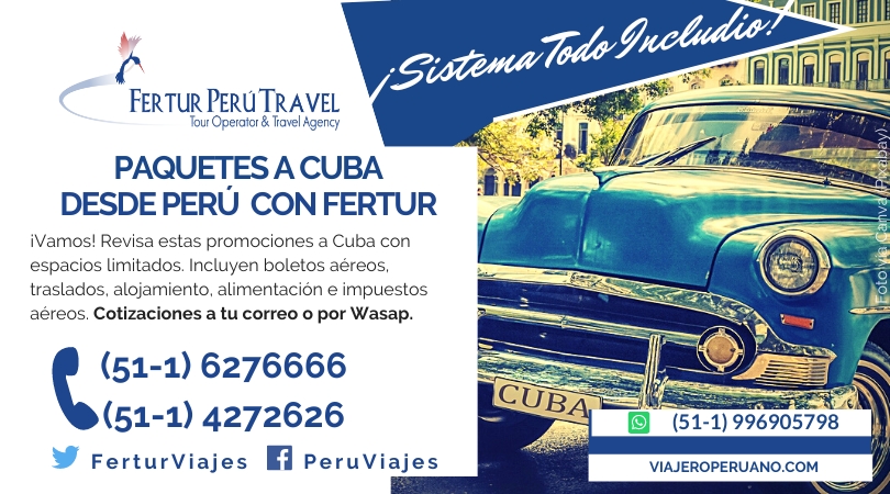 Paquetes a Cuba desde Perú: Reservas 2024 Todo Incluido con Fertur Perú Travel