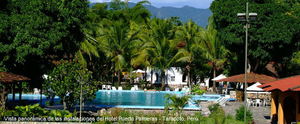 Piscina del Hotel Puerto Palmeras en Tarapoto.