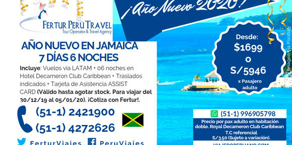 Año Nuevo en Montego Bay Jamaica 2020 Todo Incluido