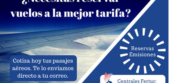 Comprar boletos aéreos a precios baratos con la agencia de viajes Fertur Perú Travel